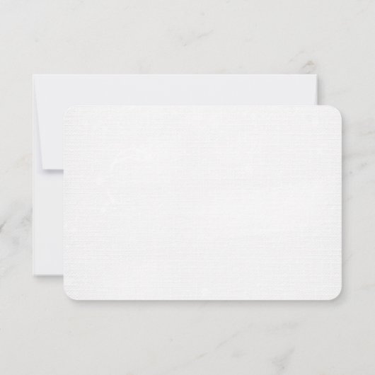 Monogram RSVP met lint Kaart (Achterkant)