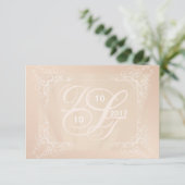 Monogram RSVP personaliseren (Staand voorkant)