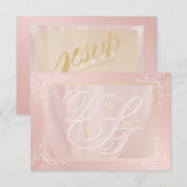 Monogram RSVP personaliseren Kaartje (Voorkant / Achterkant)