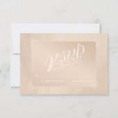 Monogram RSVP personaliseren Kaartje (Achterkant)