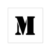 Monogram rubberen stempel, aangepaste monogram ste rubberstempel (Afrduk)