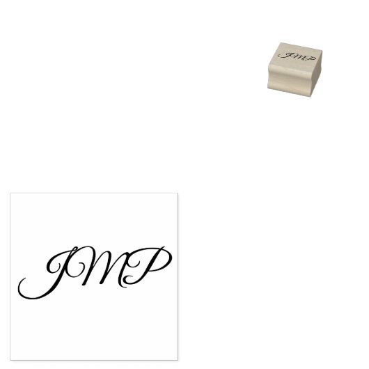 Monogram Rubberstempel (Gestempeld)