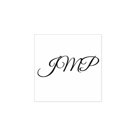 Monogram Rubberstempel (Afrduk)