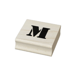 Monogram rubberstempel, aangepast monogram rubberstempel