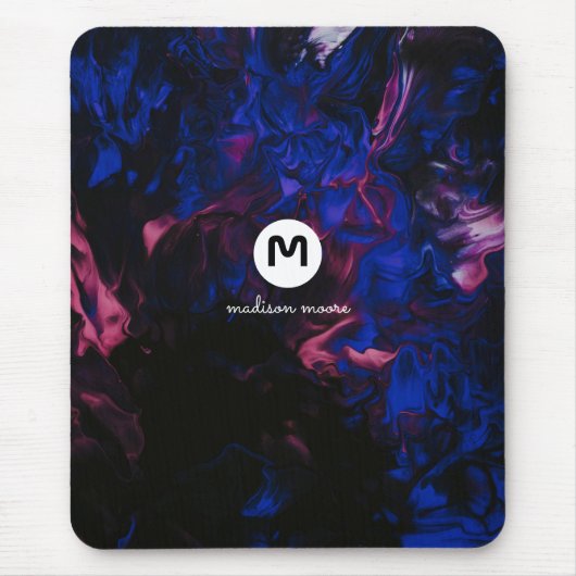 Monogram ruimtekleuren muismat (Voorkant)