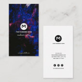 Monogram ruimtekleuren visitekaartje (Voorkant / Achterkant)