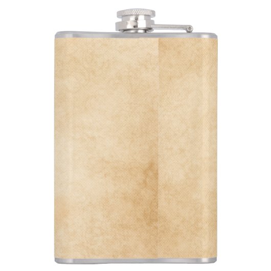 Monogram  Rustic Bouquet Red Poppies beige Heupfles (Achterkant)