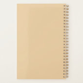 Monogram Rustic Bouquet Red Poppies beige Planner (Achterkant)