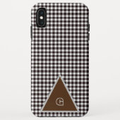 Monogram Rustic Chic Schotlandse ruit Case-Mate iPhone Case (Achterkant)