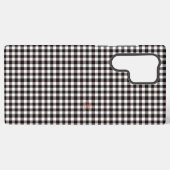 Monogram Rustic Chic Schotlandse ruit Samsung Galaxy Hoesje (Achterkant horizontaal)