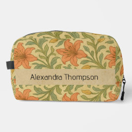 Monogram rustic Kraft botanical William morris Toilettasje