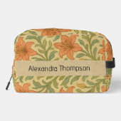 Monogram rustic Kraft botanical William morris Toilettasje (Achterkant)