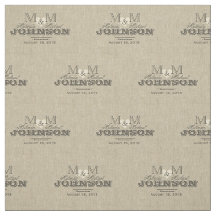 Monogram Rustic Linen kijk met hart