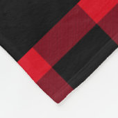 Monogram Rustic Red Buffalo Check Family Fleece Deken (Hoek)