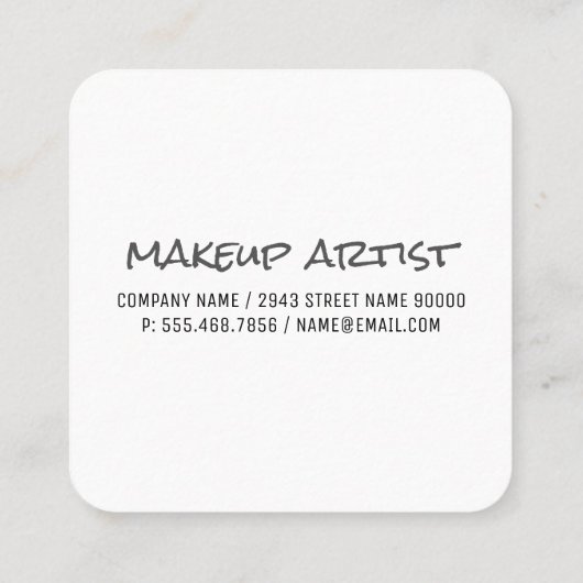 Monogram Rustic Texture Afsprakenkaartje (Achterkant)