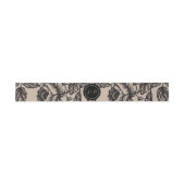 Monogram Rustic Wedding Belly Band Uitnodigingen Wikkel (Vlak)