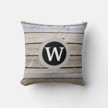 Monogram Rustic Wood Pattern
