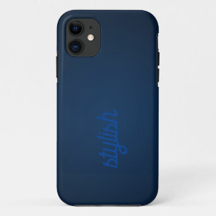 Monogram Rustiek ]Donkerblauw Case-Mate iPhone Case