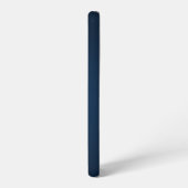 Monogram Rustiek Donkerblauw Samsung Galaxy Hoesje (Linkerkant)