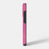 Monogram Rustiek Roze Blauwgroen iPhone Hoesje (Linkerkant)