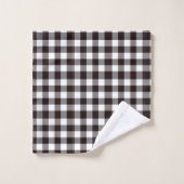 Monogram rustieke chique plaid bad handdoek (Wasdoekje)