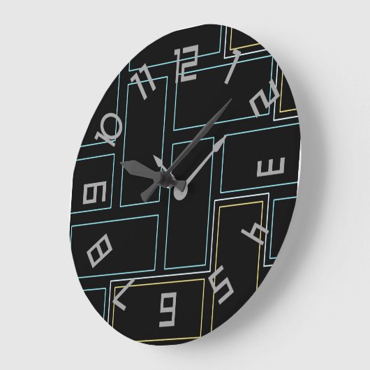 Monogram rustieke getallen grote klok (Hoek)