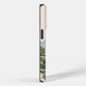 Monogram rustieke Waterverf Pijnenbos & Berg Case-Mate iPhone Case (Achterkant / Rechts)