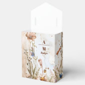 Monogram rustieke Waterverf Woodland bruiloft Bedankdoosjes (Geopend)