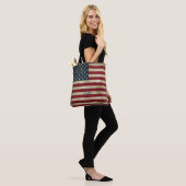 Monogram  Rustige vlag Tote Bag (Op model)