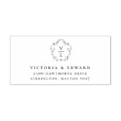  monogram rusttijd rubberstempel (Afrduk)