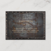 Monogram Rusty Metal Lijst  Visitekaartje (Achterkant)