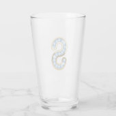 Monogram S - 16 oz glas (Achterkant)