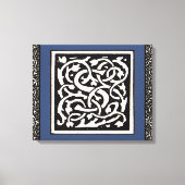  Monogram S Art Nieuwe Letter Canvas Afdruk (Voorkant)