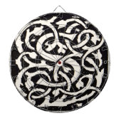 Monogram S Art Nieuwe Letter Dartbord (Voorkant)