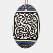  Monogram S Art Nieuwe Letter Keramisch Ornament (Links)