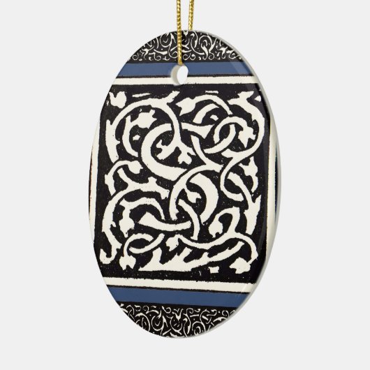  Monogram S Art Nieuwe Letter Keramisch Ornament (Links)