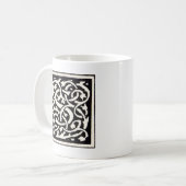  Monogram S Art Nieuwe Letter Koffiemok (Voorkant links)