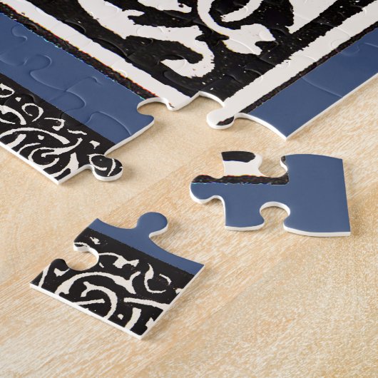  Monogram S Art Nieuwe Letter Legpuzzel (Zijkant)