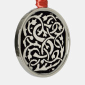  Monogram S Art Nieuwe Letter Metalen Ornament (Rechts)