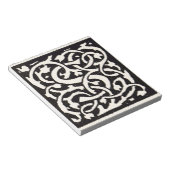  Monogram S Art Nieuwe Letter Notitieblok (Schuin)