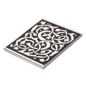  Monogram S Art Nieuwe Letter Notitieblok (Linkerzijde)