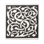 Monogram S Art Nieuwe Letter Notitieblok (Voorkant)