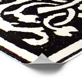 Monogram S Art Nieuwe Letter Poster (Hoek)