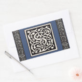  Monogram S Art Nieuwe Letter Rechthoekige Sticker (Envelop)