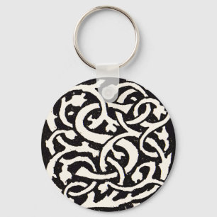 Monogram S Art Nieuwe Letter Sleutelhanger