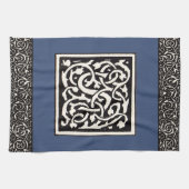  Monogram S Art Nieuwe Letter Theedoek (Horizontaal)