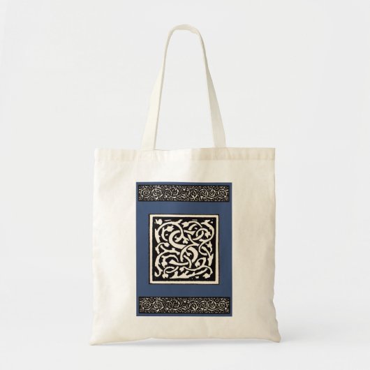 Monogram S Art Nieuwe Letter Tote Bag (Voorkant)