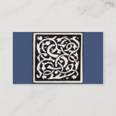 Monogram S Art Nieuwe Letter Visitekaartje (Achterkant)