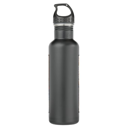 Monogram S Art Nieuwe Letter Waterfles (Achterkant)