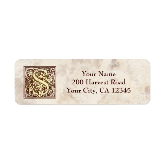 Monogram S Etiket (Voorkant)